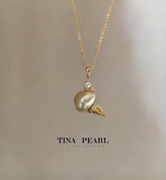 TINA Jewelry can choose fresh water seawater, different styles of sweet cone cute pearl pendants