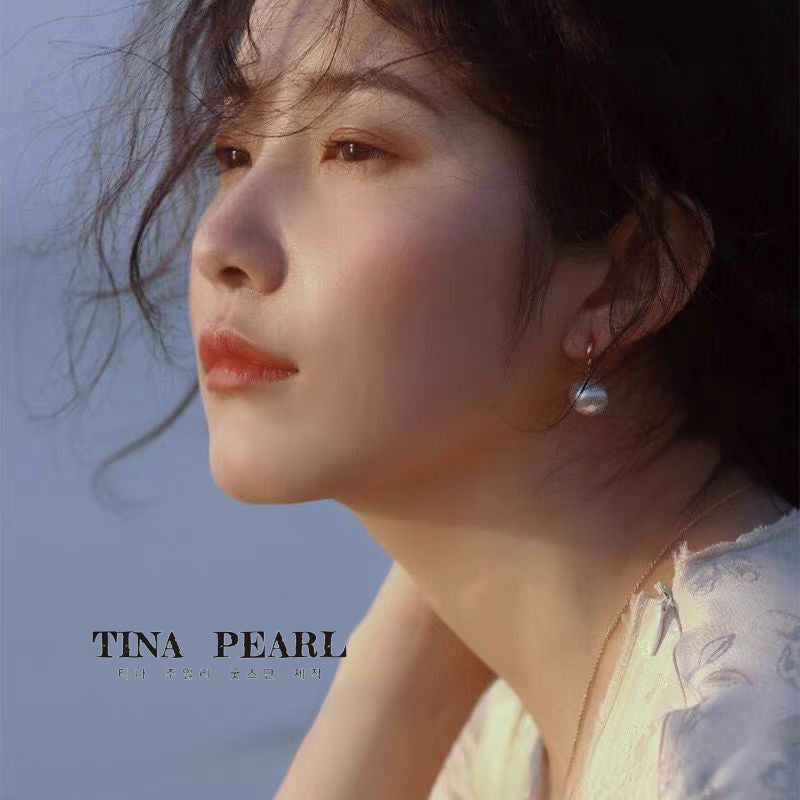 TINA Jewelry Seawater akoya Pearl +k gold earrings