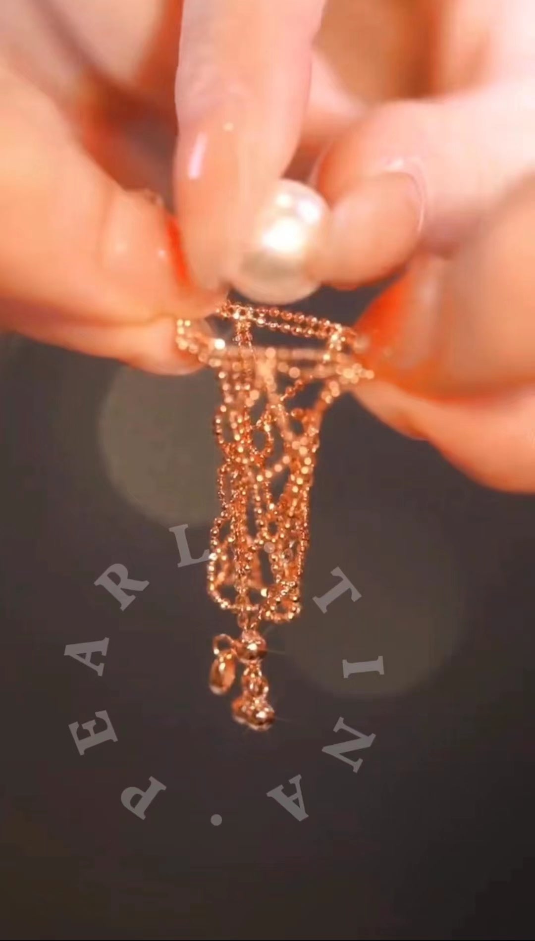 TINA Jewelry 18K gold Pearl Fortune Bag. (excluding pearls)