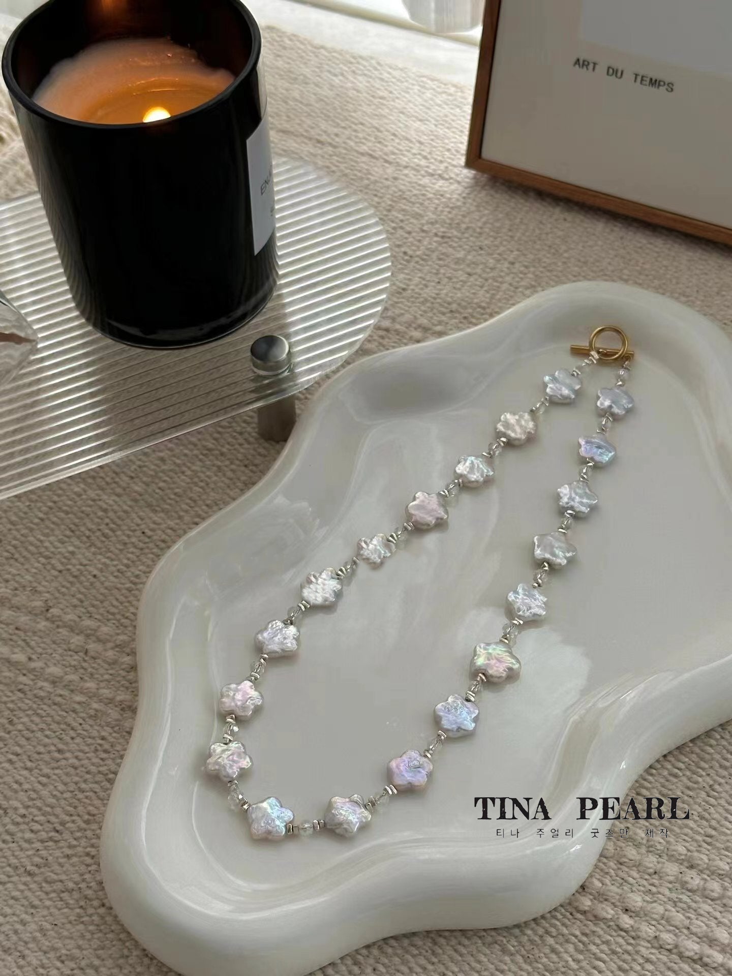 TINA Jewelry, Floral Pearls, elegant and cute pearl set