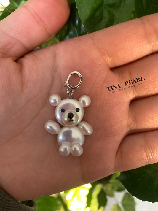 TINA Jewelry Creative Pearl Series Bear Pearl Pendant (accessory is S925 silver buckle)