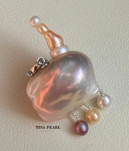 TINA Jewelry Creative Pearl collection Cloud Pearl Pendants, size about 22×27mm, accessories made of S925 silver, unique design