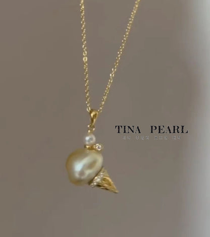 TINA Jewelry can choose fresh water seawater, different styles of sweet cone cute pearl pendants