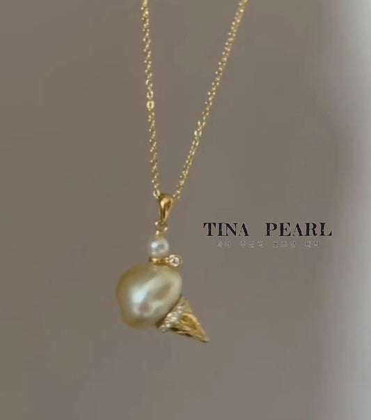 TINA Jewelry can choose fresh water seawater, different styles of sweet cone cute pearl pendants