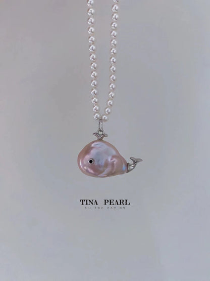 TINA Jewelry Freshwater Pearl Baroque Little Whale Pearl necklace