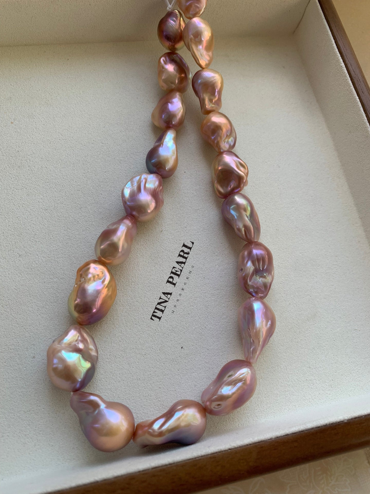 Natural Freshwater Colorful Baroque Pearls Necklace