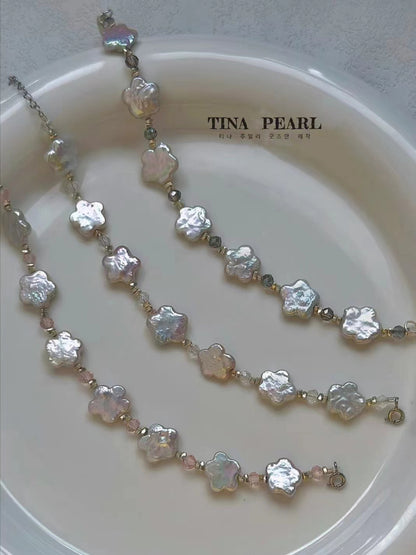 TINA Jewelry, Floral Pearls, elegant and cute pearl set