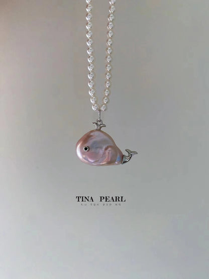 TINA Jewelry Freshwater Pearl Baroque Little Whale Pearl necklace