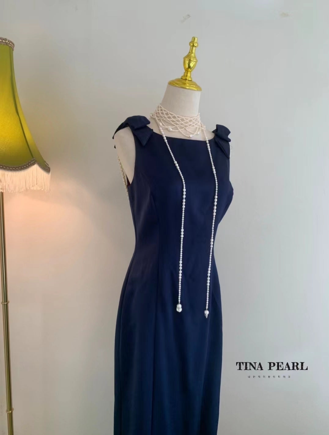 TINA Jewelry Natural freshwater rice pearls, multi-wear pearl ultra long necklace, a total length of 120cm.
