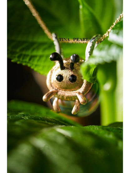 TINA Jewelry Creative Pearl collection, Tahiti Sea Pearl Bee Pearl Pendant