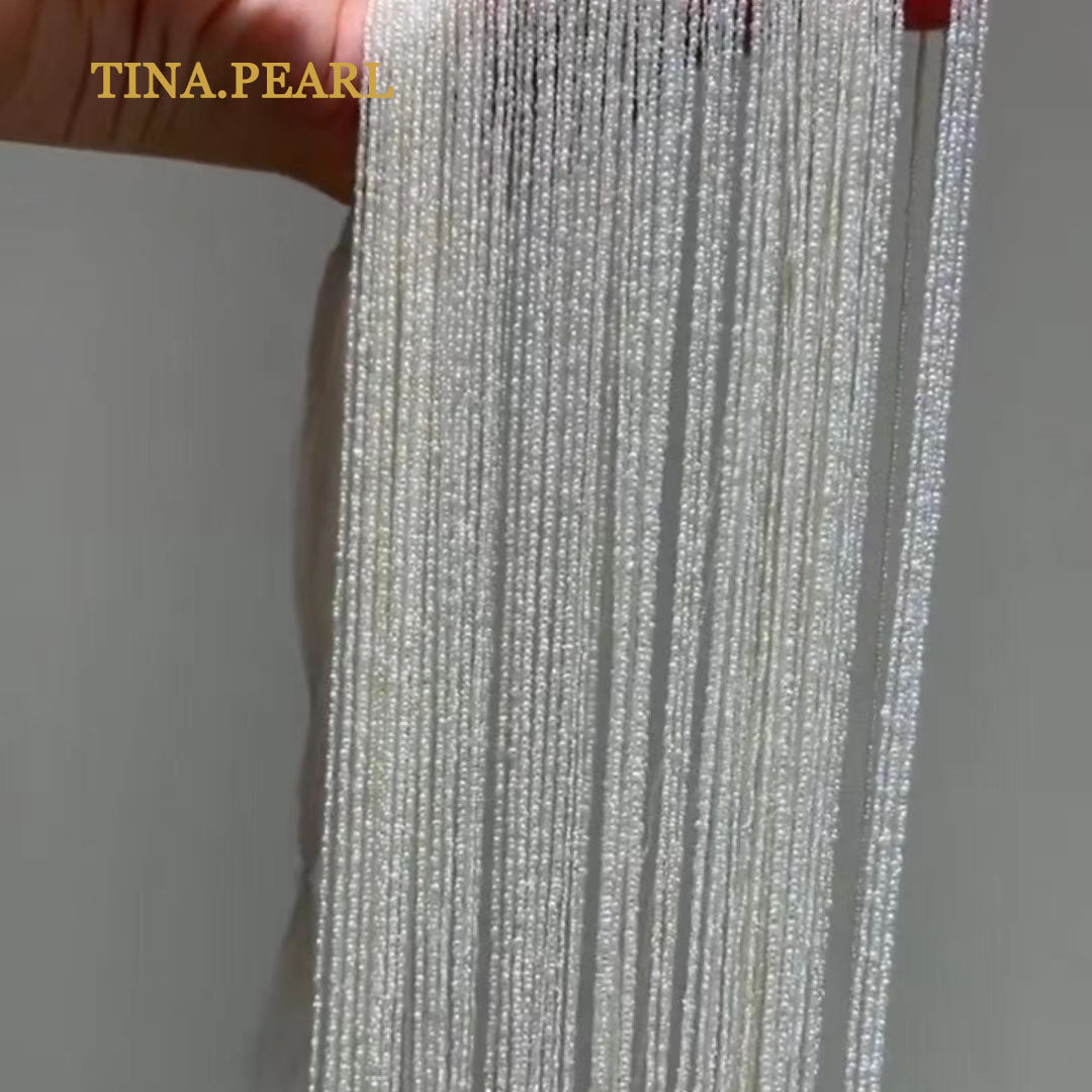 The total length of natural wild seawater pearl 1-1.5mm pearl necklace is about about40cm