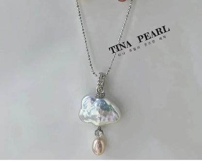 2024 tina pearls creative natural pearls cloudy earring